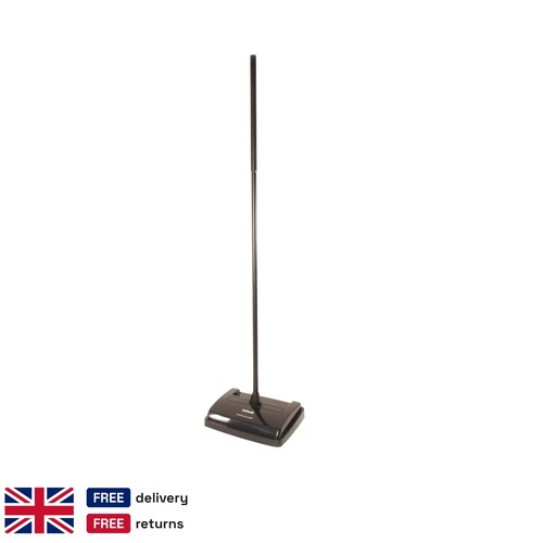 Black manual carpet floor - black,