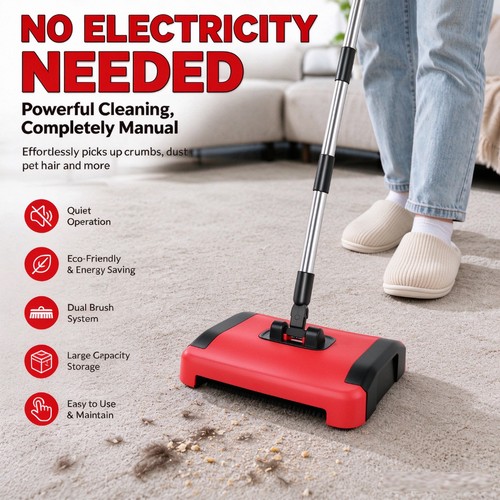 Manual carpet sweeper cordless - carpet,
